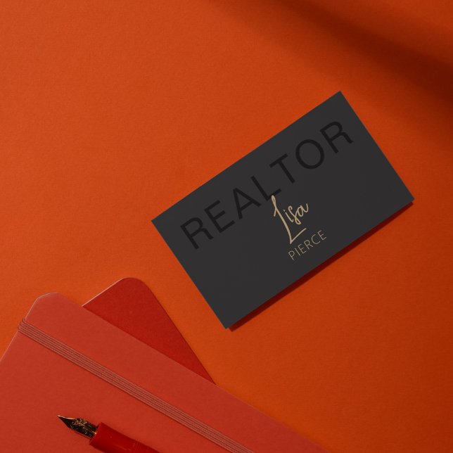 Gold Real Estate Agent Business Cards With QR Code (Creator Uploaded)