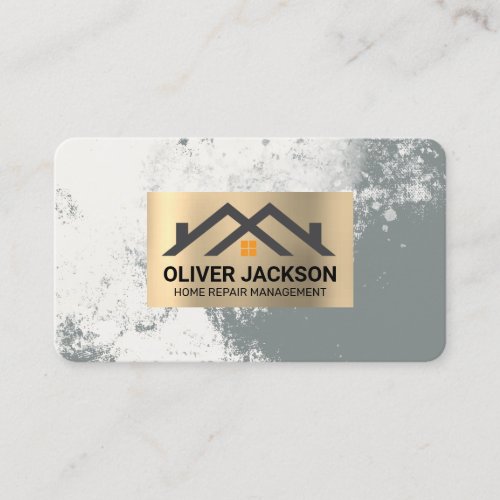 Gold Real Estate Homes Logo | Properties Business Card