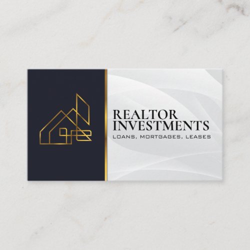 Gold Real Estate Property  Home Equity Business Card
