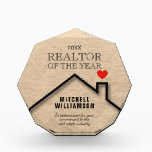 Gold Realtor Medium Acrylic Award<br><div class="desc">Medium size custom acrylic block is fully customizable and can be used for recognition,  appreciation,  retirement,  service award for real estate office,  realtor,  broker,  agent,  you name it. MATCHING items in our store.</div>