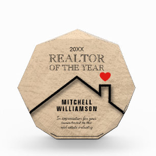 Gold Realtor Medium Acrylic Award