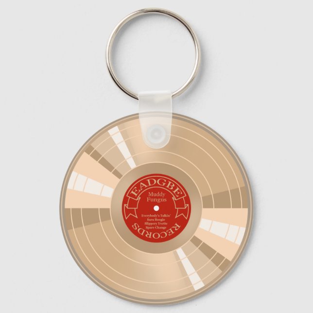 Gold Record Keychain (Front)