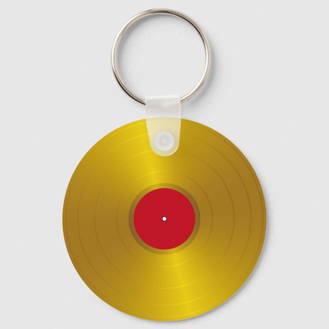 Gold Record Keychain (Front)