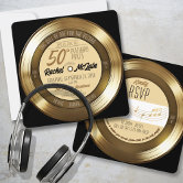Black and Gold Money Birthday Party Invitation