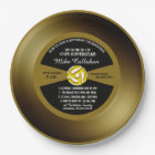 Gold Record Vinyl 45 Birthday Party Invitation