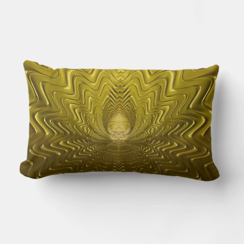 GOLD  Rectangular Shape  Lumbar Pillow