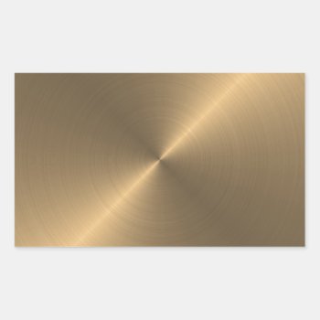 Gold Rectangular Sticker by unique_cases at Zazzle