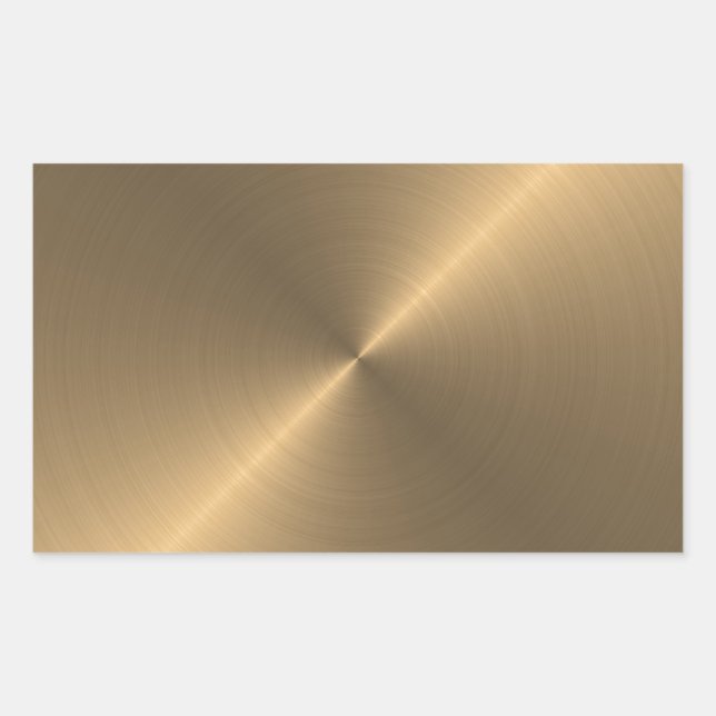Gold Rectangular Sticker (Front)