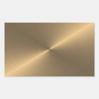 Gold Rectangular Sticker