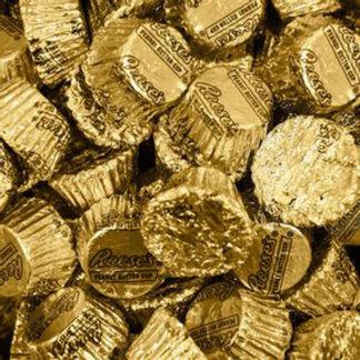 Gold Reese's Peanut Butter Cup Miniatures Cups