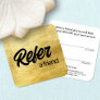 Gold Refer a Friend Referral Card