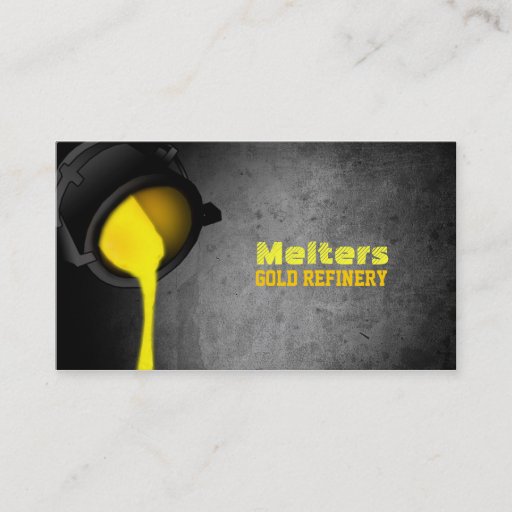 Customizable Gold Refinery Business Cards
