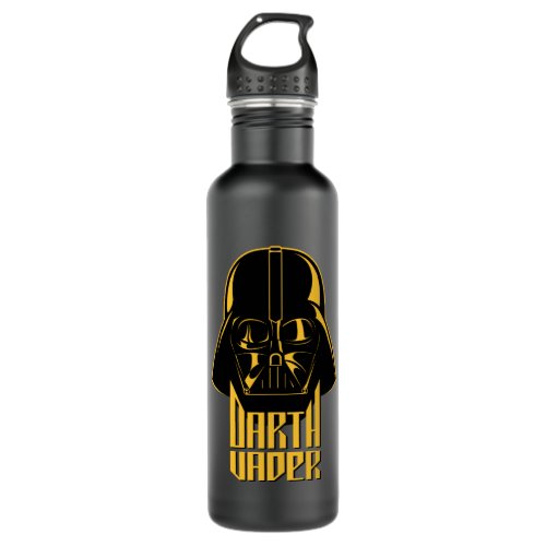 Gold Reflect Darth Vader Name Graphic Stainless Steel Water Bottle