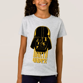 Gold Reflect Darth Vader Name Graphic T-Shirt