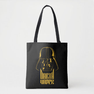 Gold Reflect Darth Vader Name Graphic Tote Bag