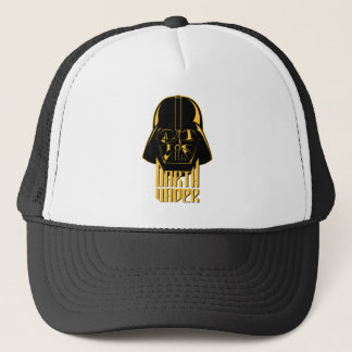 Gold Reflect Darth Vader Name Graphic Trucker Hat