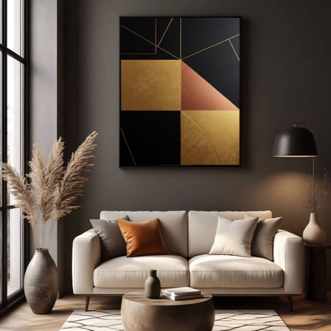 Gold Reflections Geometry Poster (Creator Uploaded)