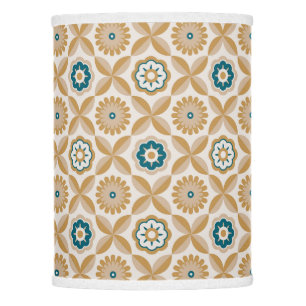 Gold retro flowers  lamp shade