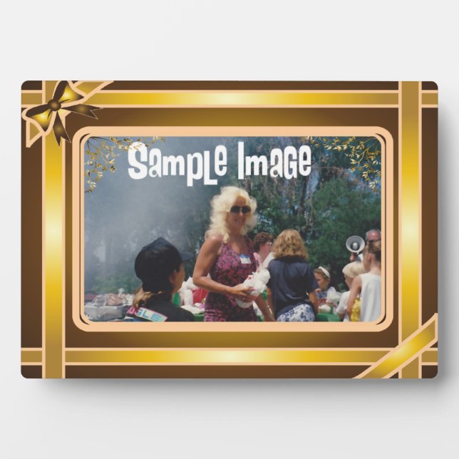 Gold Ribbon Art Plaque (Front)