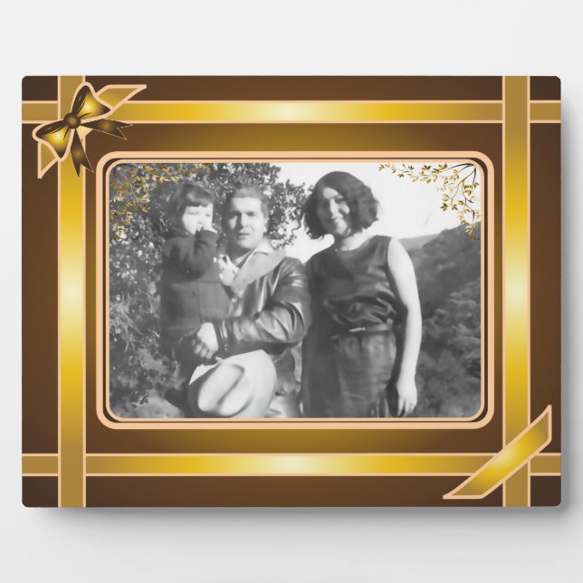 Gold Ribbon Art Plaque (Front)