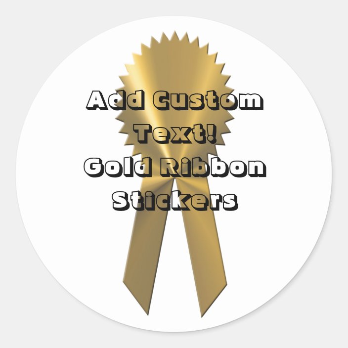 custom ribbon stickers