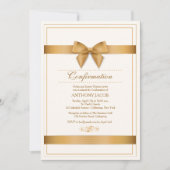 Gold Ribbon Invitation | Zazzle