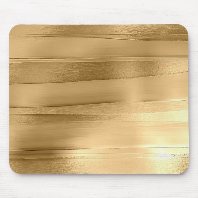 gold ribbon texture metallic stylish  mouse pad (Front)