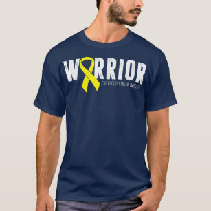 Gold Ribbon Warrior childhood cancer awareness  T-Shirt