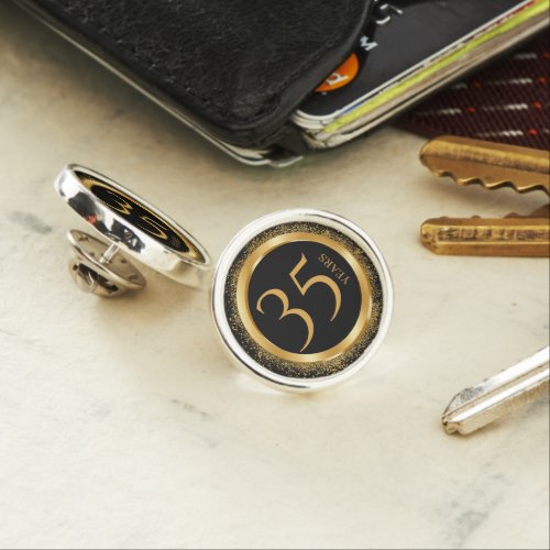 Gold Ring 35 Years Employee Milestone Anniversary