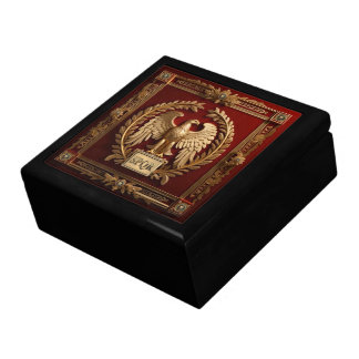 Gold Roman Imperial Eagle over Red No.4 Gift Box