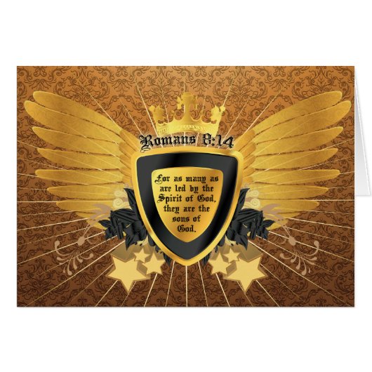 Gold Romans 8:14, Sons of God (Front Horizontal)