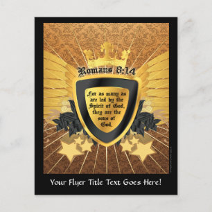 Gold Romans 8:14, Sons of God Flyer