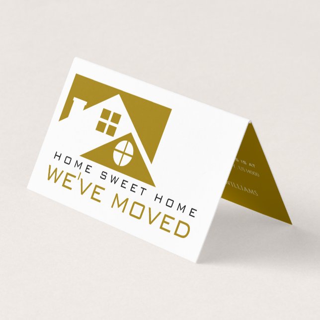 Gold Rooftop, Change of Address Card (Front)