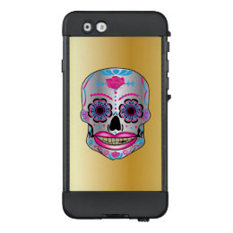 Gold Rose Candy Skull Iphone Case