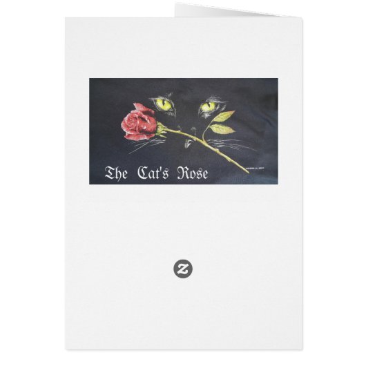 Gold Rose for You card (Back)