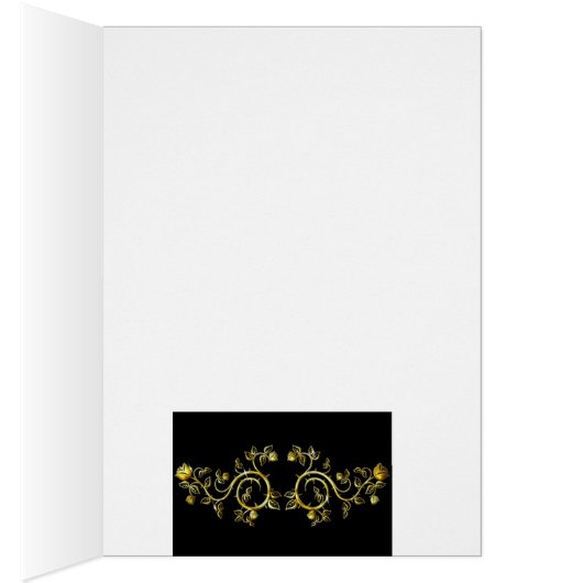 Gold Rose for You card (Inside (Right))