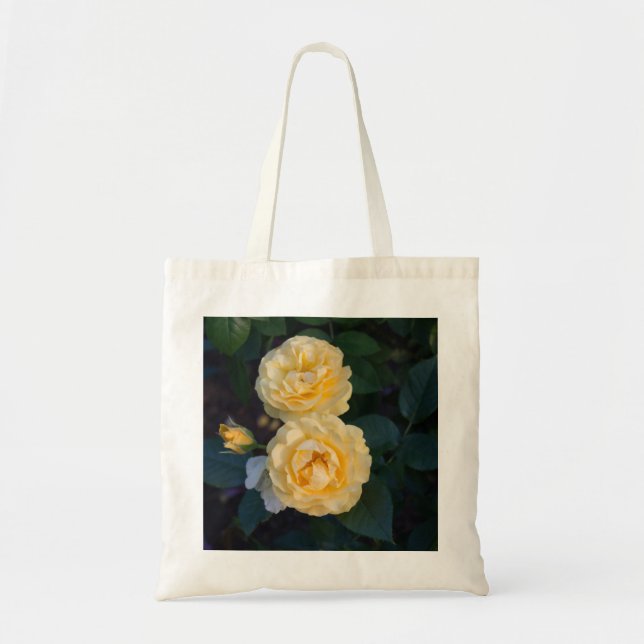 Gold Rose Garden Tote Bag (Front)