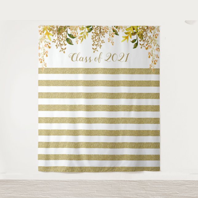 Gold Rose Graduation Tapestry (Front)