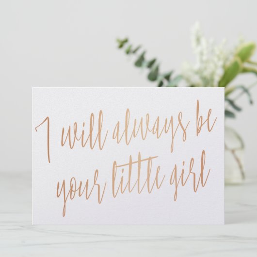 Gold Rose "I will always be your little girl" (Standing Front)