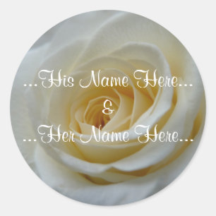 Gold Rose Stickers Romantic Rose Wedding Stickers