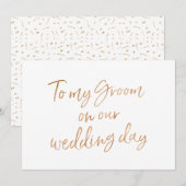 Gold Rose To my Groom (Front/Back)