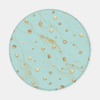 Gold Round Coaster Set 