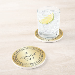 Gold Round Tuit Coaster