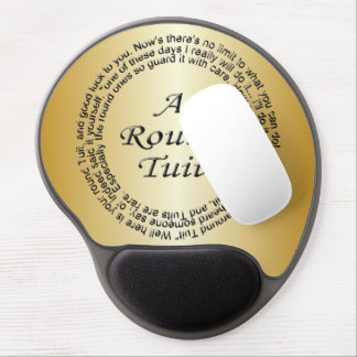 Gold Round Tuit Gel Mouse Pad