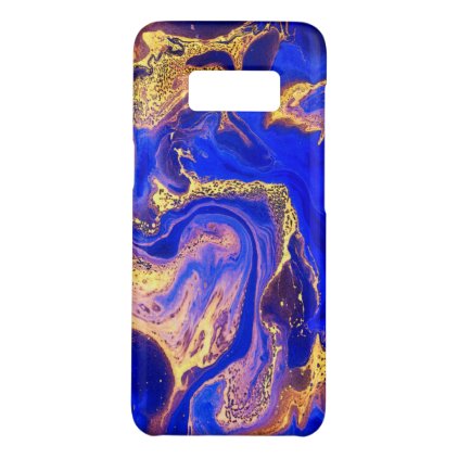 gold, royal blue,marble,natural,swirl,stone,modern Case-Mate samsung galaxy s8 case