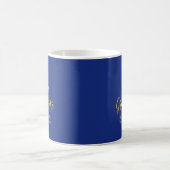 Gold & Royal Blue | Modern 2022 Graduation Gifts Coffee Mug (Center)