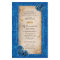 Gold Royal Blue Quinceanera DIY Scroll Invitations