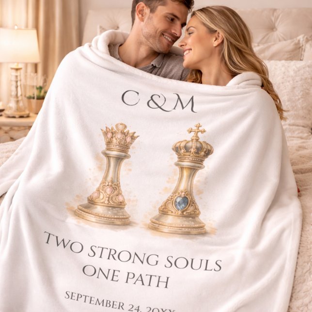 Gold Royal Couple Blanket Romantic Wedding Gift (Creator Uploaded)