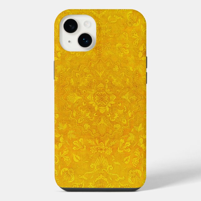 Gold Royal Tile Wallpaper Pattern  Iphone Case (Back)
