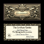 Gold Royalty Gift Certificate at Zazzle